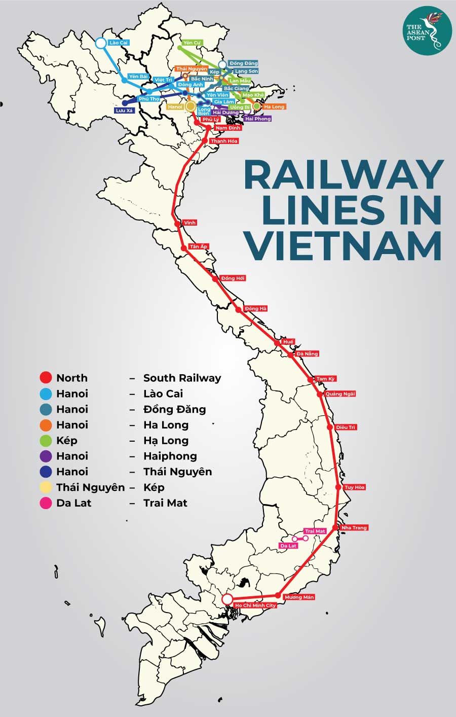 Vietnam Railway Map Vietnam Railway Network Map - vrogue.co