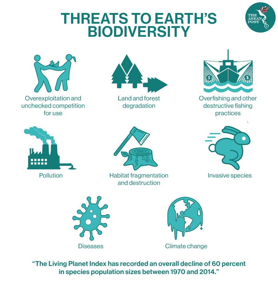 Threats to earth's biodiversity