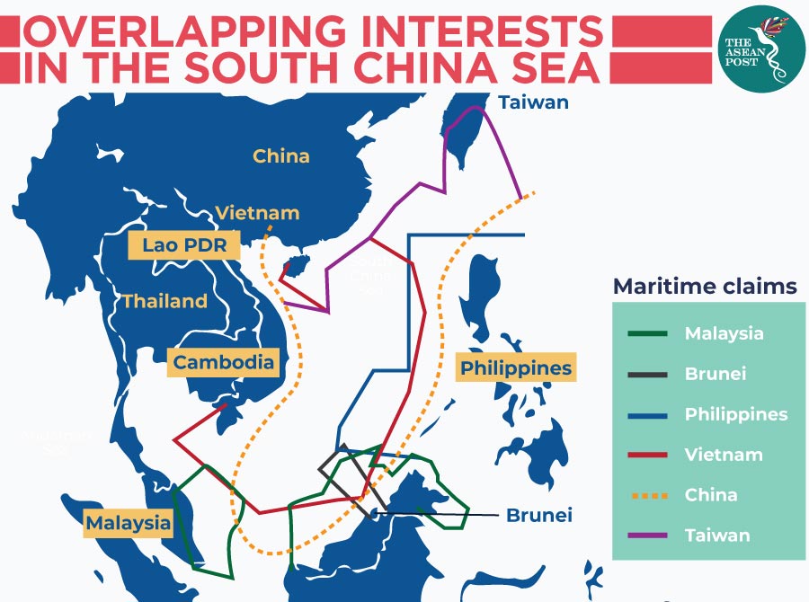 Overlapping interests over South China Sea
