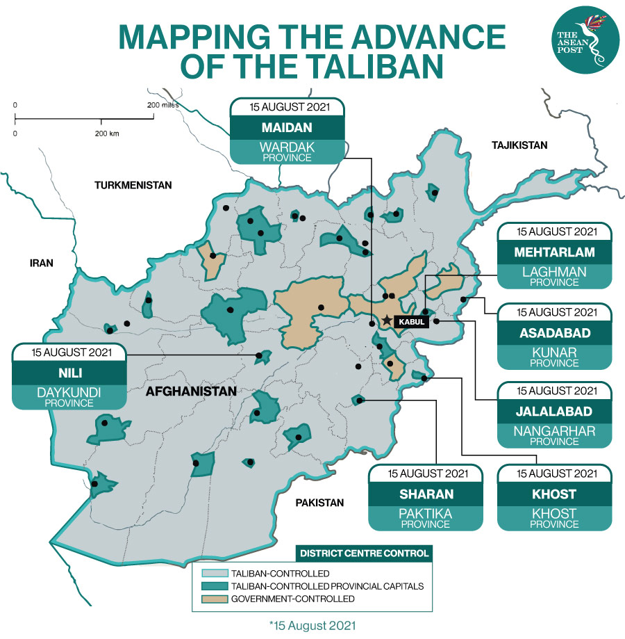 Mapping the advance of the taliban