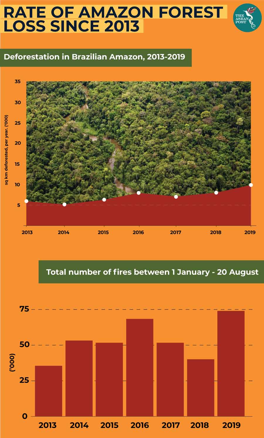 Rate of Amazon Forest Loss since 2013