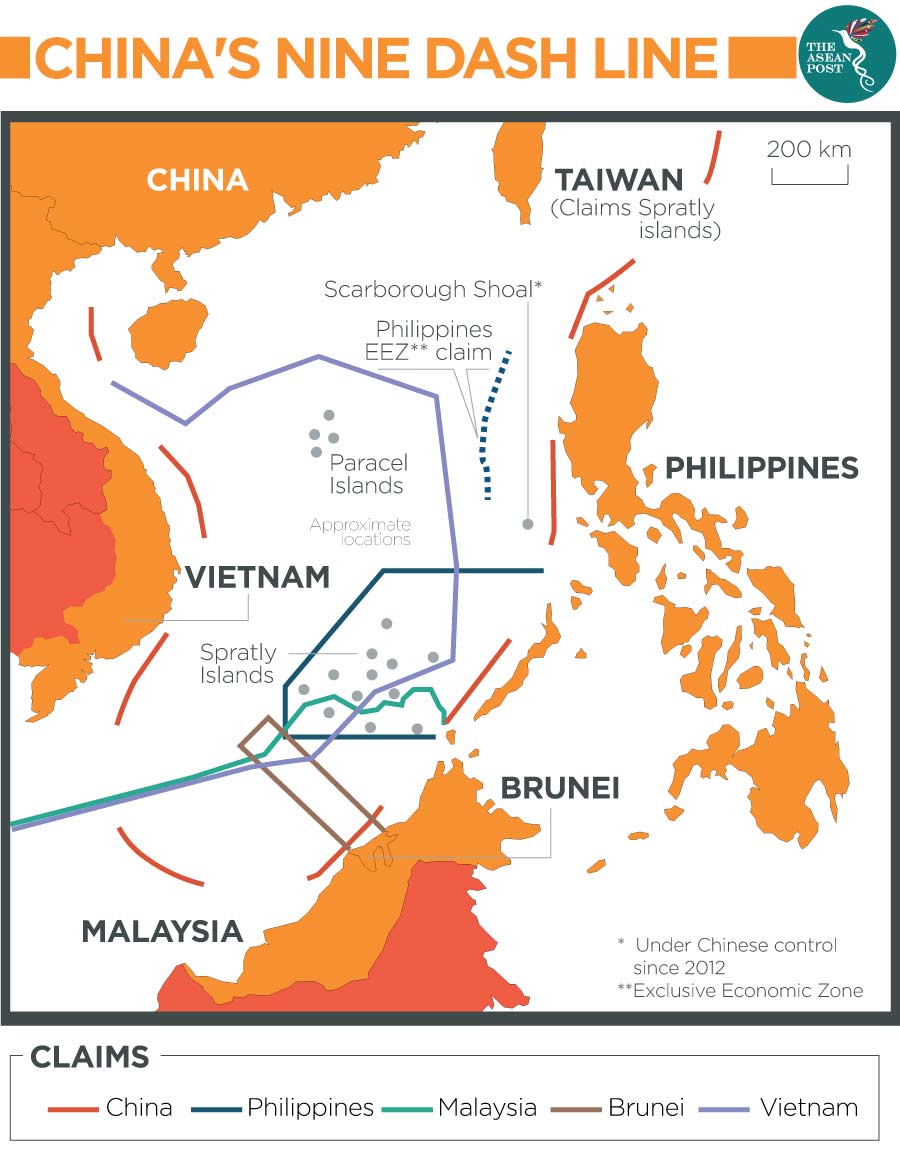 South China Sea Nine Dash Line Map