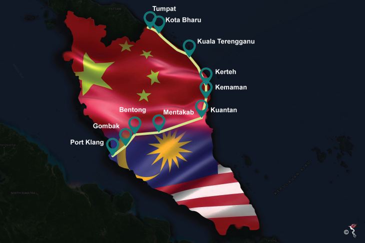 CHINA, MALAYSIA, ECRL, PAHANG, INFOGRAPHIC