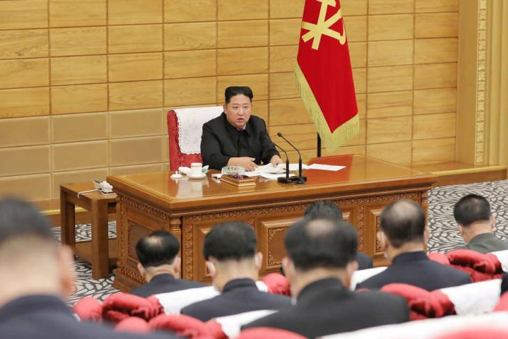 Kim Jong-un takes part in the Workers' Party of Korea council