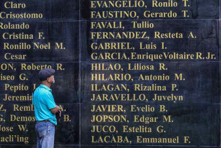 Remembrance Wall for Martial Law victims in the Philippines