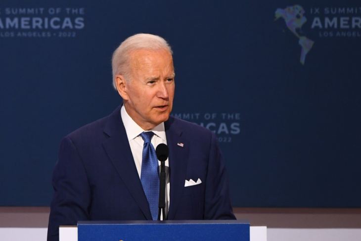 US President Joe Biden at the 9th Summit of the Americas